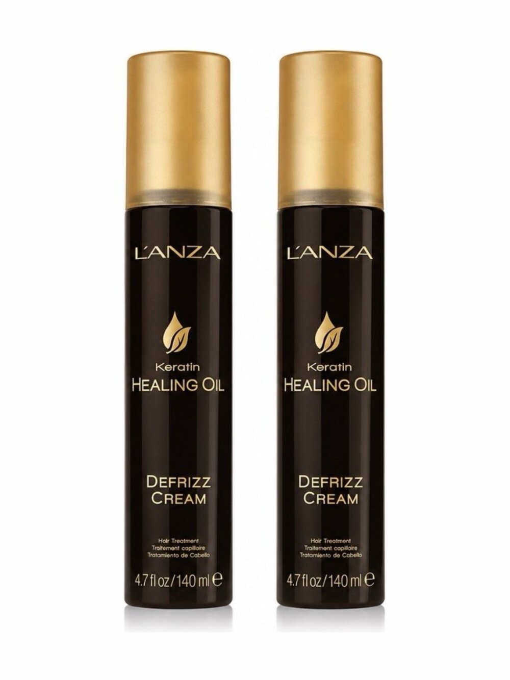 L’ANZA Keratin Healing Oil Defrizz Cream 4.7 fl oz Duo Set 2 Pack